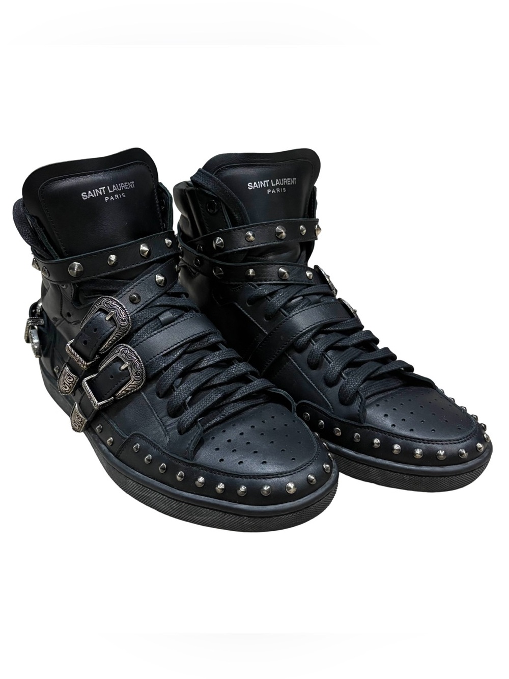 Saint Laurent Paris SL/08H studded buckle sneakers